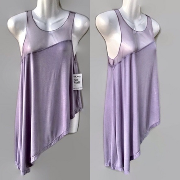 Free People Tops - Free People NWT Lavender Asymmetrical Top, XS